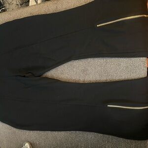 Investments Black Jacket with Gold Zipper Accents